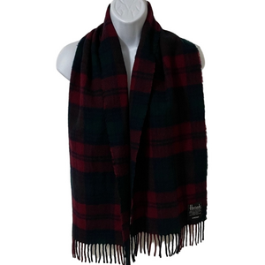 Harrods Lindsay Plaid Wool and Scarf